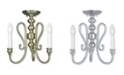 Livex CLOSEOUT!   Caldwell 3-Light Convertible Mini Chandelier/Ceiling Mount